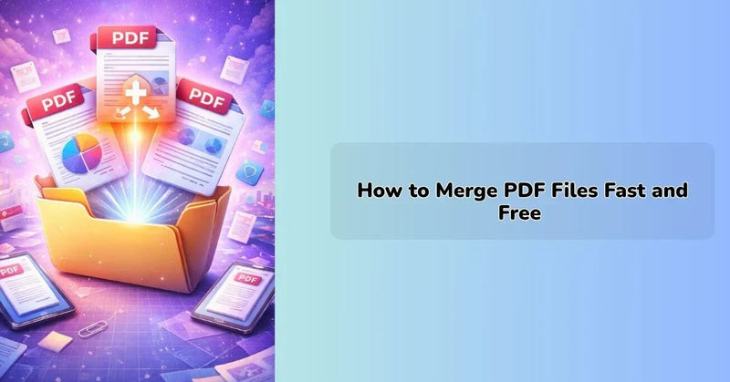 Merge PDF files online using free PDF merger tool with drag and drop feature