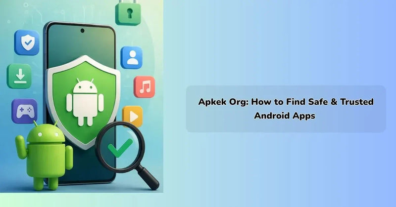 Apkek Org website interface showing trusted Android app downloads