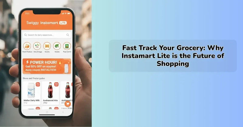 Instamart Lite app enabling fast grocery delivery with lightweight mobile shopping experience || IEM Robotics ||
