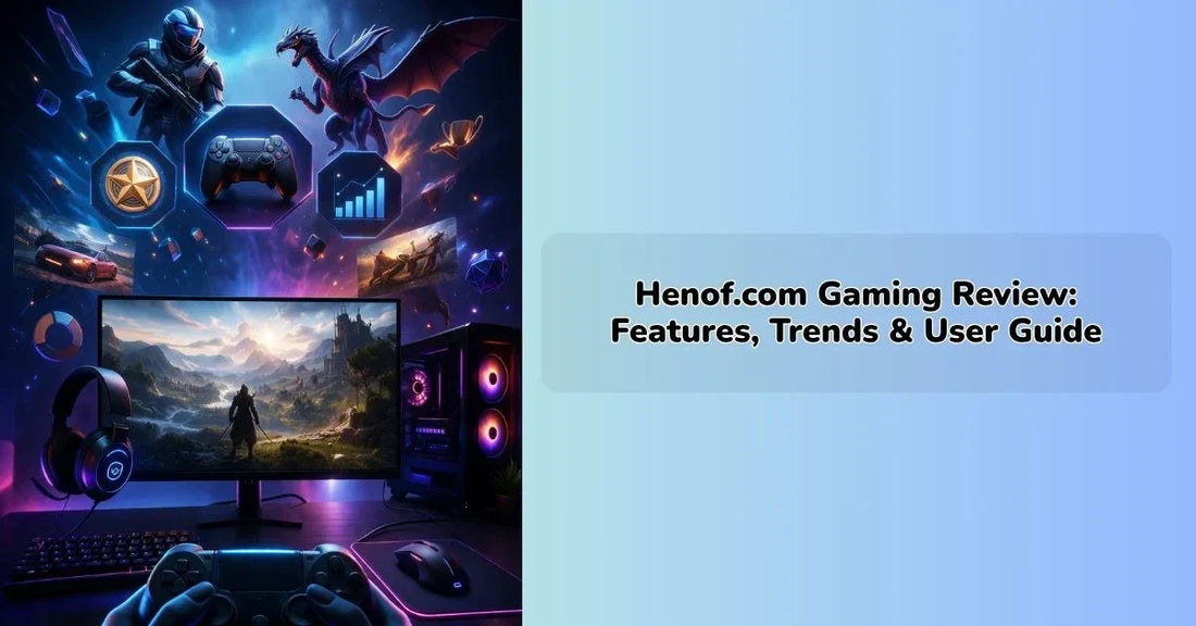 henof.com gaming platform review showcasing browser-based games and gaming guides