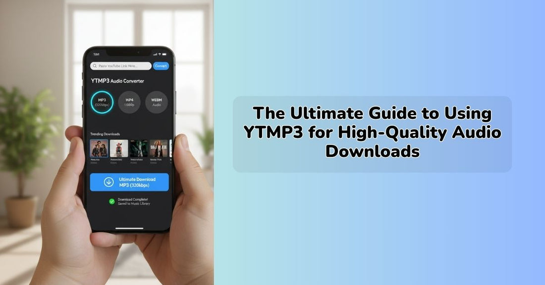 ytmp3 audio downloader interface for converting YouTube videos to MP3