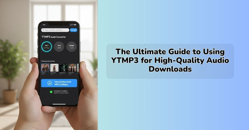ytmp3 audio downloader interface for converting YouTube videos to MP3