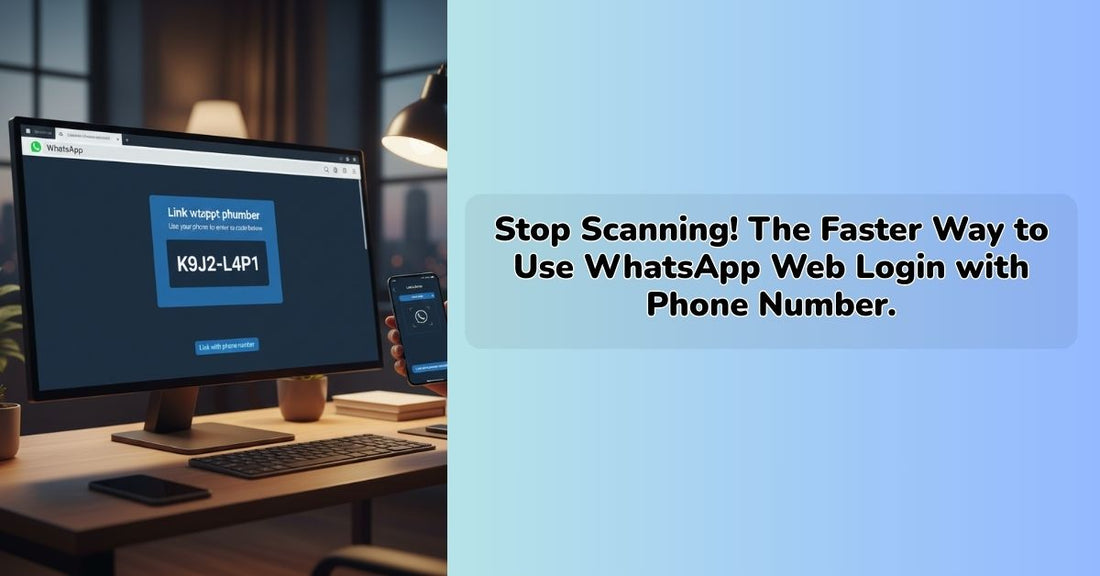 whatsapp web login with phone number setup on desktop browser