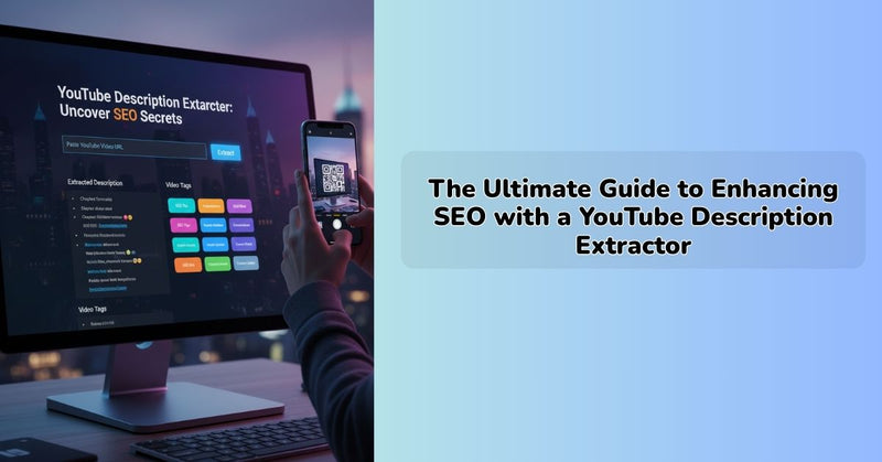 AI YouTube description extractor tool for improving video SEO rankings