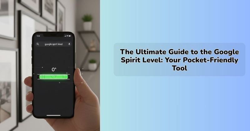 google spirit level tool displayed on smartphone for accurate surface leveling
