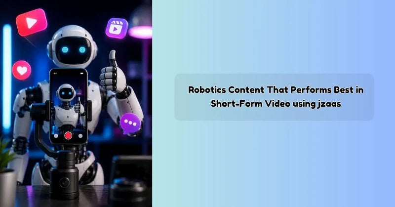  Robotics creator using JZAAS Video Editor to produce engaging short-form STEM and robotics videos for social media platforms