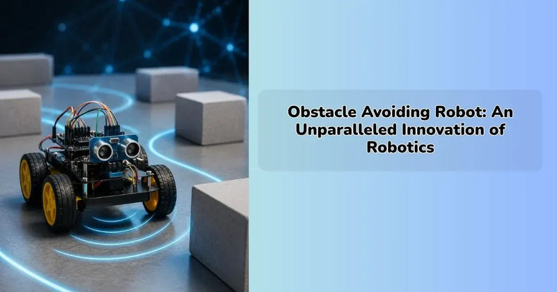 Obstacle avoiding robot using sensors to detect and navigate around objects automatically