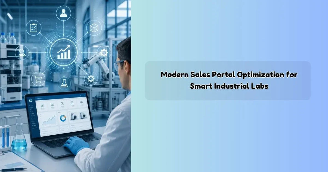 Modern sales portal dashboard used for smart industrial lab management and operations