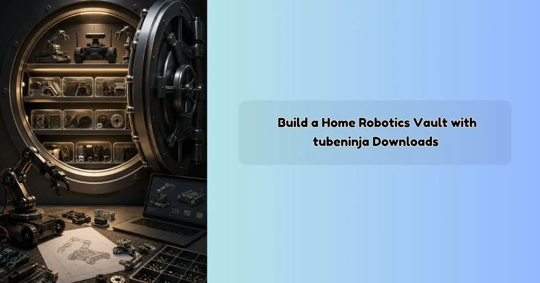 Build a home robotics vault using Tubeninja downloads for storing robotics tutorials and STEM project files