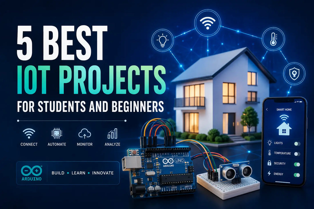 Best IoT projects for students and beginners using sensors, Arduino, electronics, and smart technology