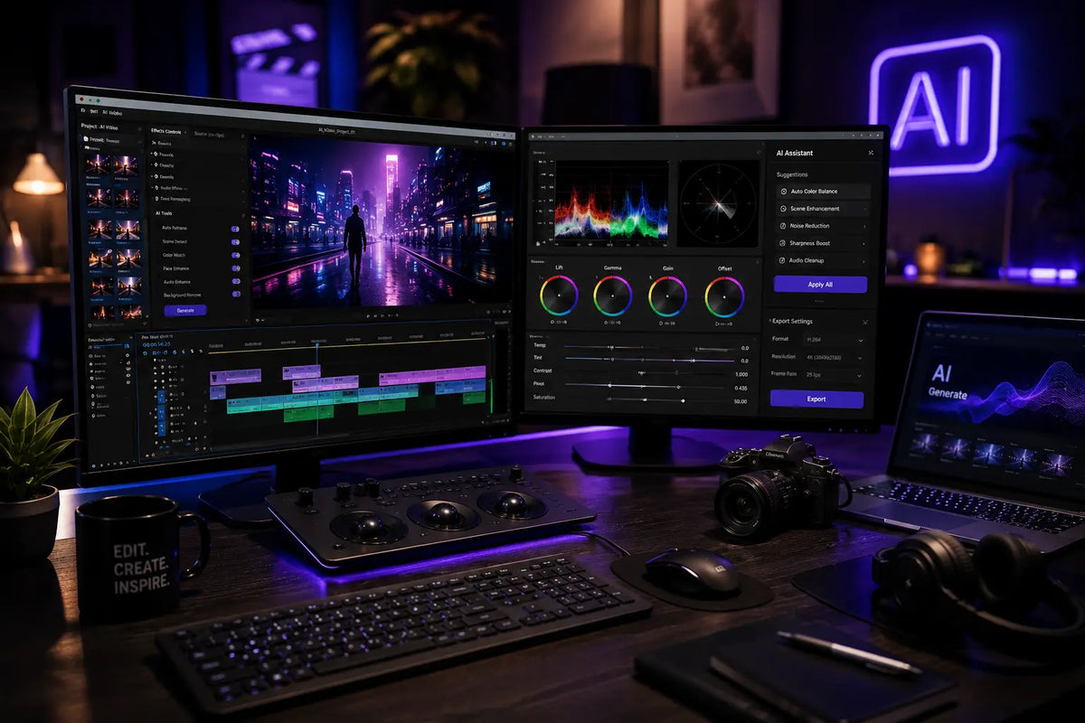 Professional Video Editing & Post-Production with AI