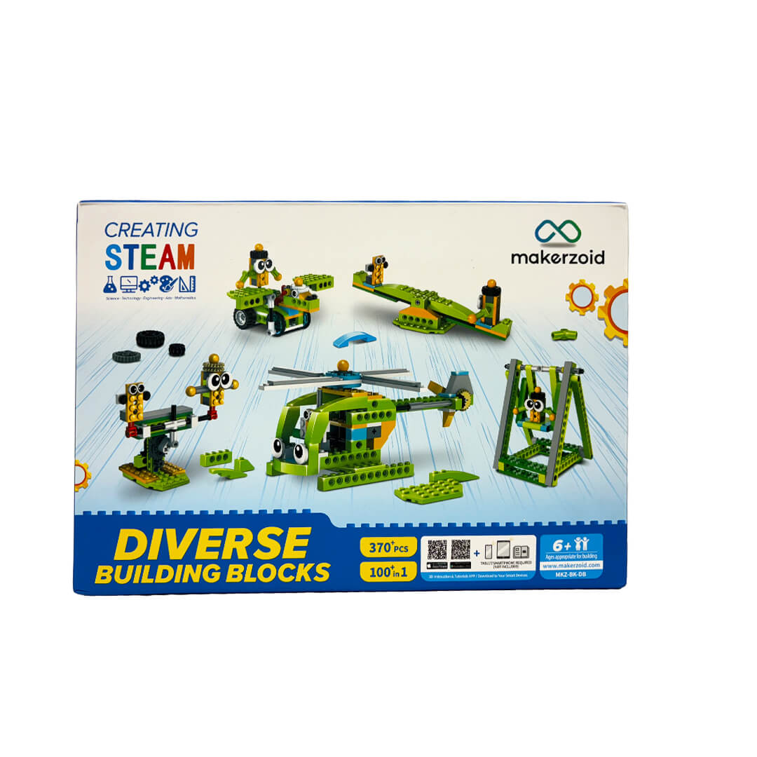 100 in 1 STEAM Diverse Robot Building Block Kit for Kids – IEM Robotics