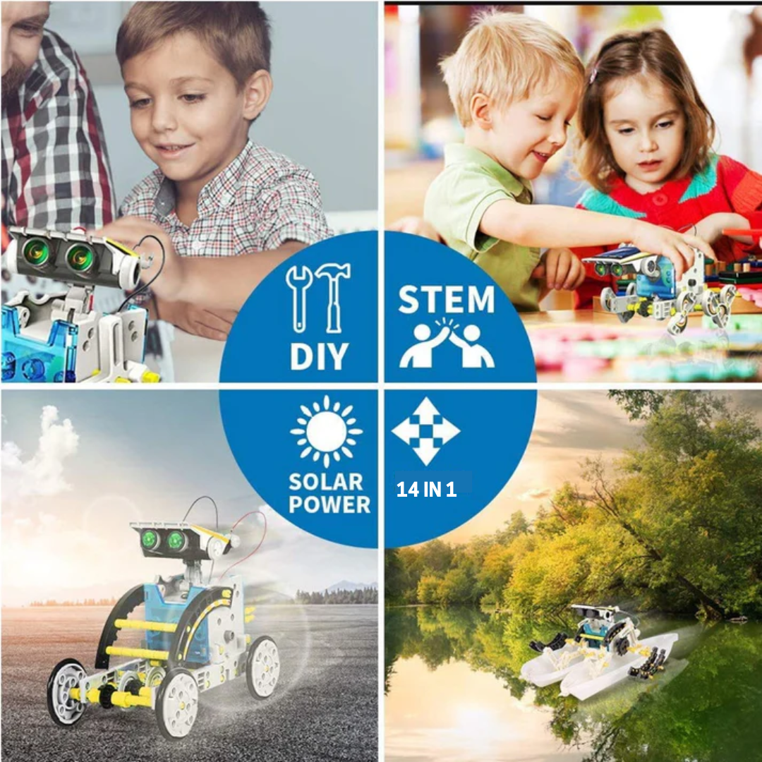 14 in 1 Educational Solar Robot Kit