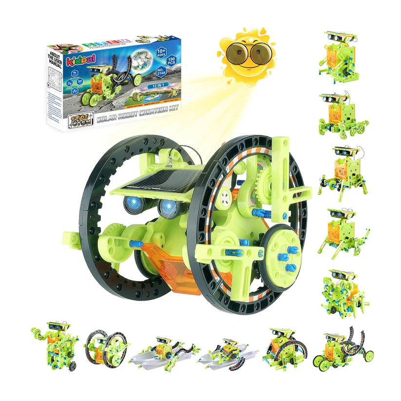12 in 1 Solar Powered Robotics Science Kit for Kids