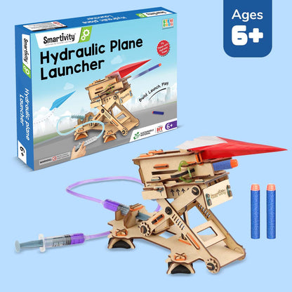 Hydraulic Plane Launcher DIY STEM Construction Toy