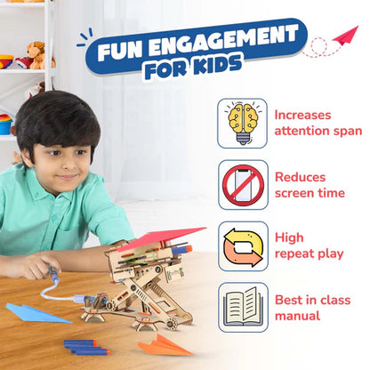 Hydraulic Plane Launcher DIY STEM Construction Toy