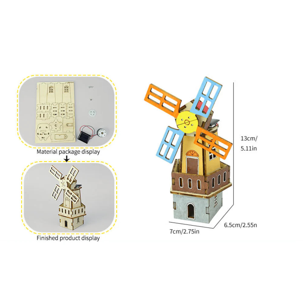 Pludo STEM Kit Sun & Spin - Windmill Activity (8-11 Yrs) for Grade 3-5
