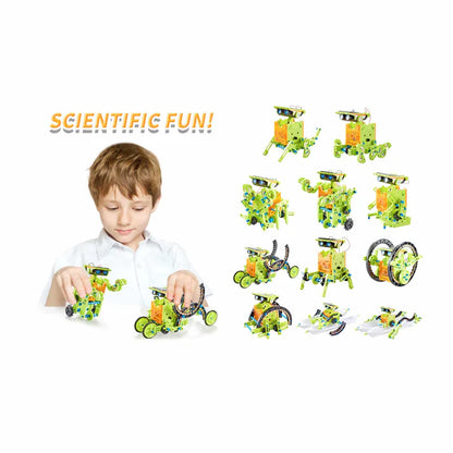 12 in 1 Solar Powered Robotics Science Kit for Kids