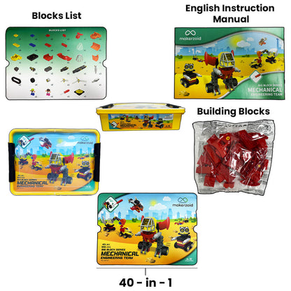 40-in-1 Big Building Blocks Mechanical Engineering Toy
