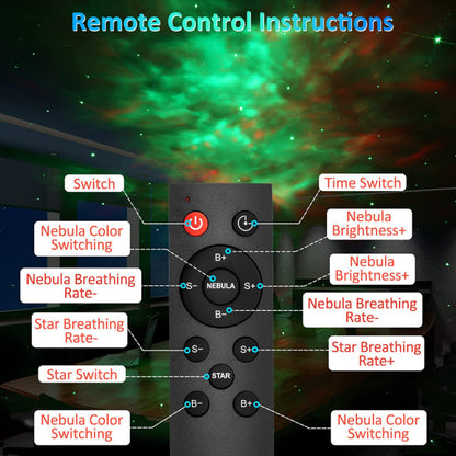 Astronaut Galaxy Projector With Remote Control Toy