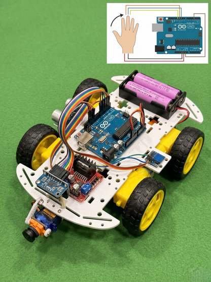 Gesture Controlled Robot Kit using Arduino Uno