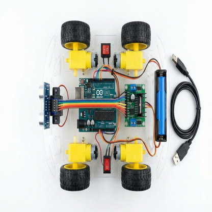 Obstacle Avoiding Robot Kit using Arduino Uno