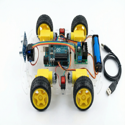 Obstacle Avoiding Robot Kit using Arduino Uno
