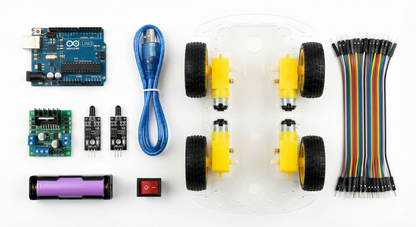 Line Following Robot Kit using Arduino Uno