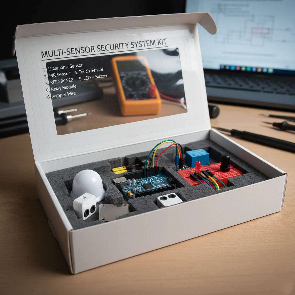 Sensor Kit Multi Smart Multi-Sensor Security System Kit with Arduino – IEM Robotics