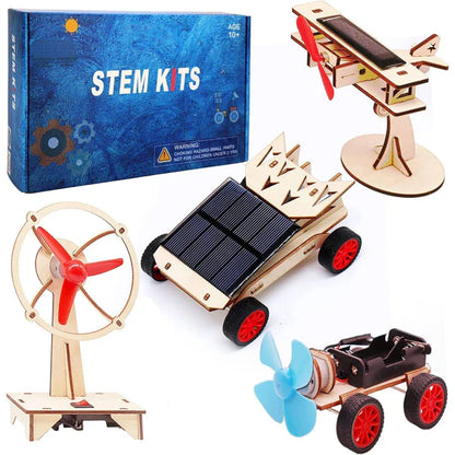 DIY Wooden 4-in-1 STEM Kit for Kids