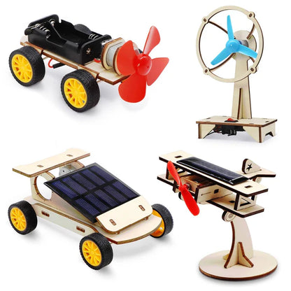 DIY Wooden 4-in-1 STEM Kit for Kids