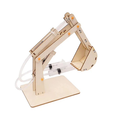 DIY Wooden Hydraulic Excavator Kit - Two-Degree Motion
