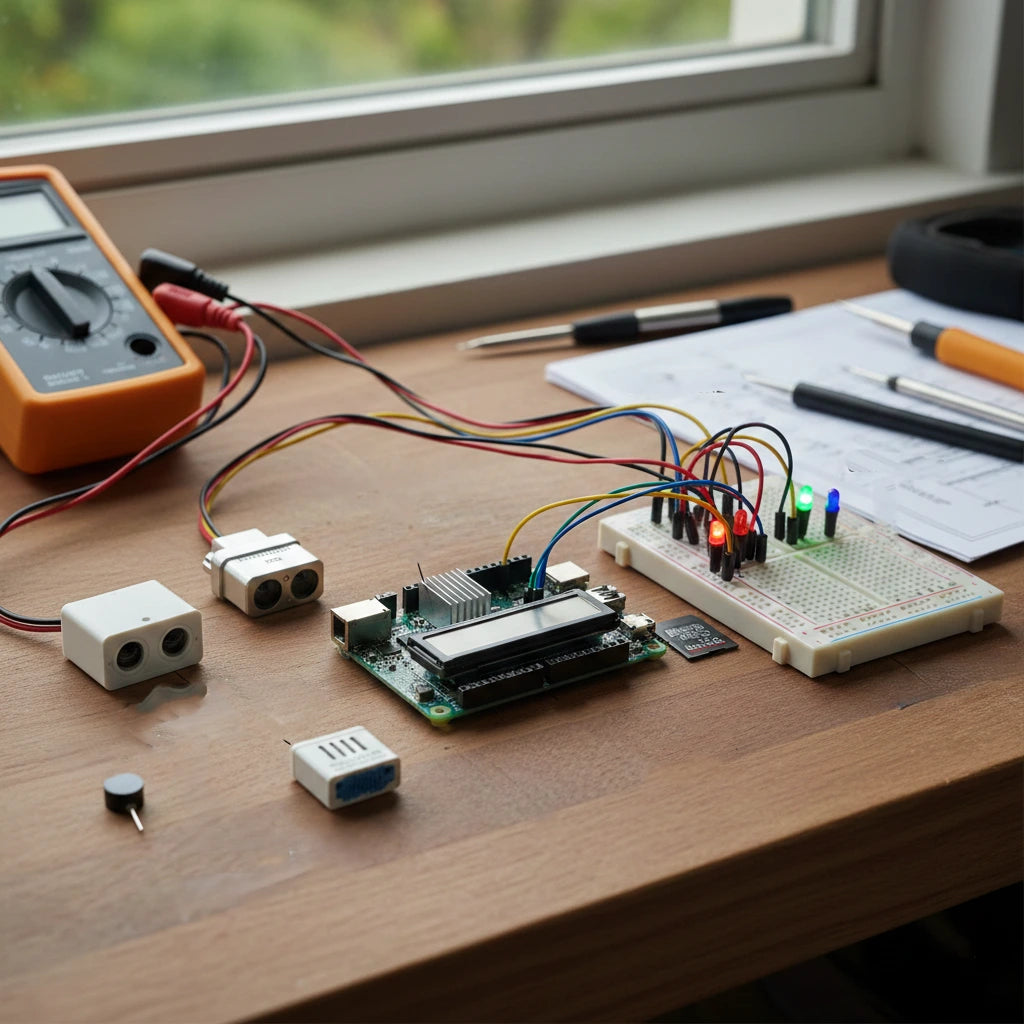 Raspberry Pi Starter Kit – LCD Display, Sensors & IoT Learning Bundle ...