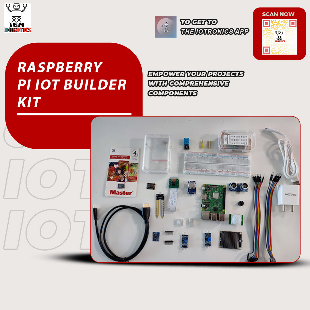 Python For Iot Kit Raspiberry Raspberry Pi Raspberry Pi IoT Builder Kit for Collage Students – IEM Robotics