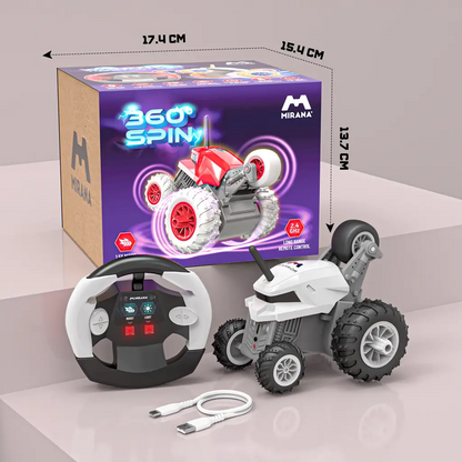 Warrior Remote Control Stunt Car - 360° Spin RC Car for Kids