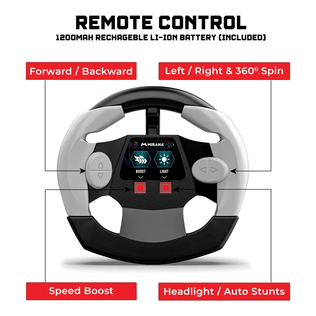 Warrior Remote Control Stunt Car - 360° Spin RC Car for Kids