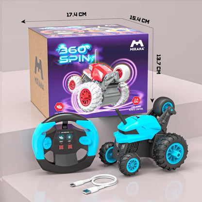 Warrior Remote Control Stunt Car - 360° Spin RC Car for Kids