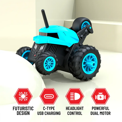 Warrior Remote Control Stunt Car - 360° Spin RC Car for Kids