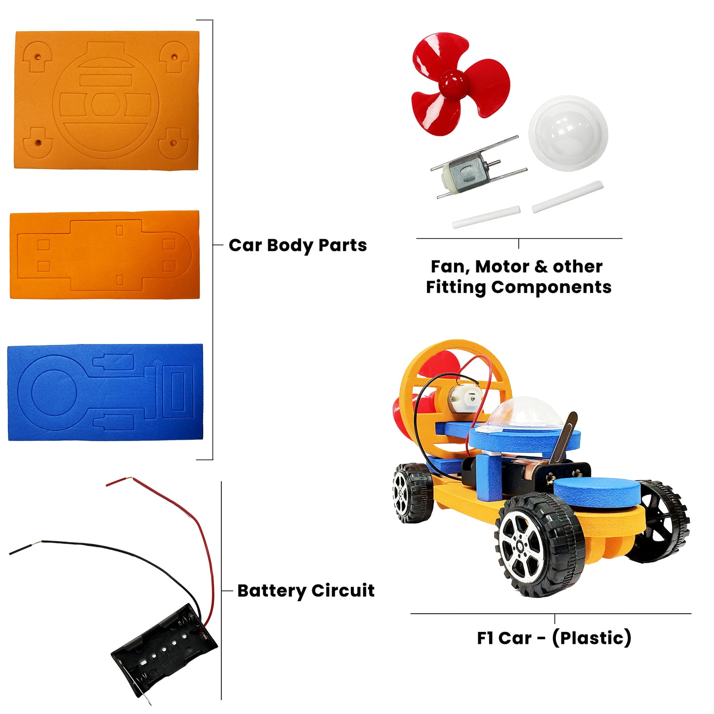 Electric Powered DIY Car Kit